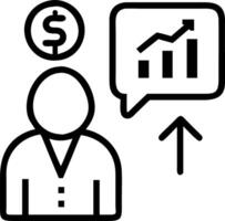 Finance trade manager analyzing stock market indicators for best investment strategy financial data and charts with business buildings in background vector