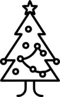 Festive Christmas tree decorated with lights and ornaments set within to construction site merging festive spirit with urban building vector