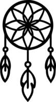 Ethereal watercolor dreamcatchers with soft feathers illustrating mystical and serene themes perfect for boho decor and spiritual projects vector