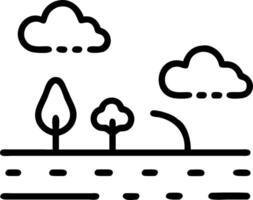 Empty parking lot under rain with misty trees in background serene and moody atmosphere Set 2 vector