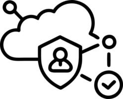 Embrace zero trust network security icon protect business data from cyber threats ensure cloud protection connectivity risk free environment vector