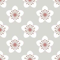 Elegant spring seamless tile pattern with soft blossoms and pastel shades for gentle spaces vector