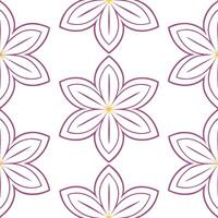 Elegant spring flower seamless pattern with orchids and lilies for luxurious home decor vector