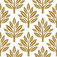 Elegant autumn trees seamless tile pattern with birch and cherry trees for sophisticated fall decor Set 4 vector
