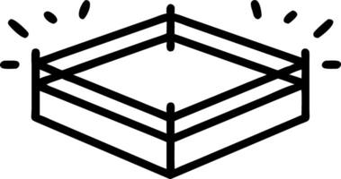 Dynamic view of professional wrestling ring illuminated with vibrant lights Set 3 vector