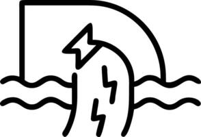 Dynamic image of water rushing through to tunnel motion and power in an industrial setting vibrant colors and raw energy showcased vector