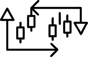 Double exposure graphic concept of stock market or forex trading graph and chart vector