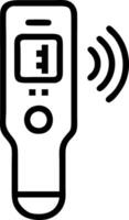 Digital sensors monitoring temperature and humidity in product testing room for environmental control and lab quality control vector