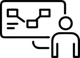 developer touching virtual interface agile software development project management kanban scrum methodology boards screen process workflow visual organization tools framework conce vector