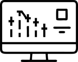 Detailed view stock market exchange interface computer screen graphs numbers Set 3 vector