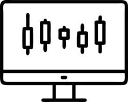 Detailed view of to stock market exchange interface on to computer screen with graphs and numbers vector