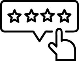 Customer completing to star satisfaction survey on online application evaluating product and service quality providing positive feedback and good quality reviews Set 3 vector
