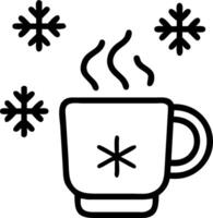 Cozy winter scene with festive decorations and warm drink creating an inviting atmosphere perfect for holiday marketing and lifestyle themes vector