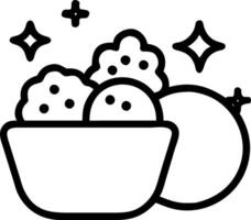 Cozy snack scene featuring bowl of popcorn surrounded by festive cookies and Christmas ornaments perfect for holiday gatherings vector