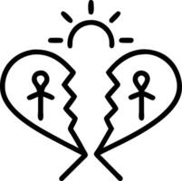 Couple silhouette breaking up to relation on the road at sunset symbolizing separation emotional distress and the end of to relationship Set 2 vector
