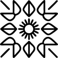 Contemporary sunflower seamless tile pattern with geometric sunflower designs and monochrome palette ideal for trendy spaces Set 4 vector