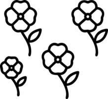 Contemporary poppy seamless tile pattern with geometric poppy designs and monochrome palette ideal for trendy spaces Set 2 vector