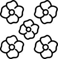 Contemporary poppy seamless tile pattern with geometric poppy designs and monochrome palette ideal for trendy spaces Set 4 vector