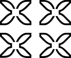 Contemporary lavender seamless tile pattern with geometric lavender designs and monochrome palette ideal for trendy spaces Set 3 vector