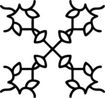 Contemporary ivy seamless tile pattern with geometric ivy designs and monochrome palette ideal for trendy spaces Set 6 vector