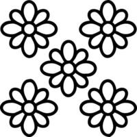 Contemporary daisy seamless tile pattern with geometric daisy designs and monochrome palette ideal for trendy spaces Edition vector