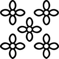 Contemporary daisy seamless tile pattern with geometric daisy designs and monochrome palette ideal for trendy spaces Set 2 vector