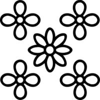 Contemporary daisy seamless tile pattern with geometric daisy designs and monochrome palette ideal for trendy spaces Set 3 vector