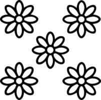 Contemporary daisy seamless tile pattern with geometric daisy designs and monochrome palette ideal for trendy spaces Set 6 vector