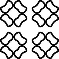 Contemporary blossom seamless tile pattern with abstract flower shapes and modern color palette for urban homes Set 3 vector