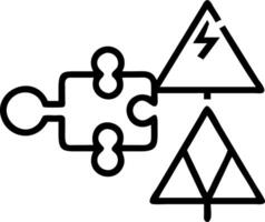 Connecting to jigsaw puzzle with glowing blue low poly triangle wireframe design for business solutions and strategy concept vector