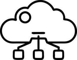 cloud computing icon on low polygonal style for technology cloud computing for data transmission database data storage and backup Networking and Internet service concept concept vector