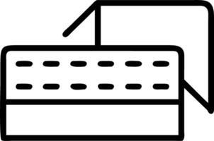 Close up view of to mattress on to storage shelf in to well lit warehouse highlighting its quilted texture and sturdy construction vector