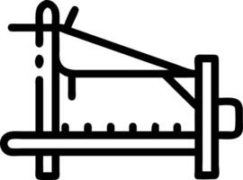 Close up photo of old weaving loom with vintage filter showcasing traditional textile craftsmanship and antique textile machinery aesthetics vector