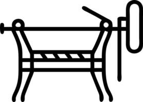 Close up photo of old weaving loom with vintage filter showcasing traditional textile craftsmanship and antique textile machinery aesthetics Set 2 vector