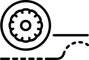 Close up of trucks wheel on gravel road highlighting vehicles robust design and surrounding environment vector