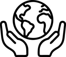 Close up of hands holding the earth on to green background protecting nature and saving Earth for environmental conservation on World Earth Day Set 2 vector