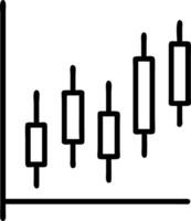 Candle stick graph chart illustrating stock market investment and trading data with bullish trends in illustration Set 2 vector