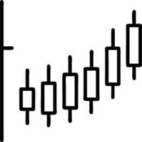 Candle stick graph chart illustrating stock market investment and trading data with bullish trends in illustration Set 5 vector