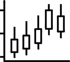 Candle stick graph chart of stock market investment trading illustrating financial trends and investment strategies with candlestick patterns vector