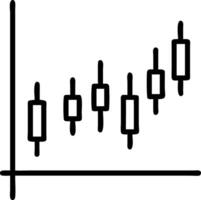 Candle stick graph chart illustrating stock market investment and trading data with bullish trends in illustration Set 4 vector