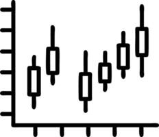 Candle stick graph chart illustrating stock market investment and trading data with bullish trends in illustration vector