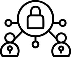 Businesspeople protecting personal information with global network security technology featuring encryption and padlock icons on virtual interface illustrating cybersecurity concep Set 4 vector