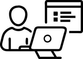 Businessperson completing individual income tax return online using computer for tax payment government and state taxes data analysis financial reporting tax calculations concept a vector