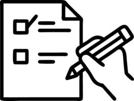 Businessman using pen to tick correct sign on checkbox in quality document control checklist approving business project concepts vector