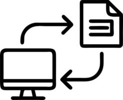 Businessman using computer for backup storage data Internet technology concept for backup online documentation database and digital file storage system or software file access doc vector