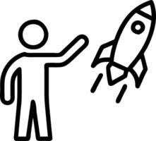 businessman touching rocket launch up arrow investment growth planning corporate business startup objective value development leadership customer target Set 3 vector