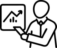 Businessman checking stock market data on tablet on night background Set 2 vector