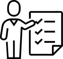 businessman checking steps document list checkboxes regulation practices policies Terms conditions Examination ethical rules Evaluate quality efficiency Set 5 vector