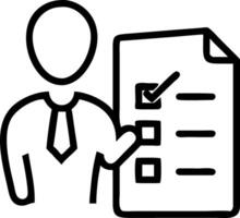 businessman checking steps document list checkboxes regulation practices policies Terms conditions Examination ethical rules Evaluate quality efficiency Set 10 vector