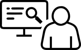 Businessman analyzing SEO search engine optimization marketing rankings website traffic on computer internet business technology concept vector